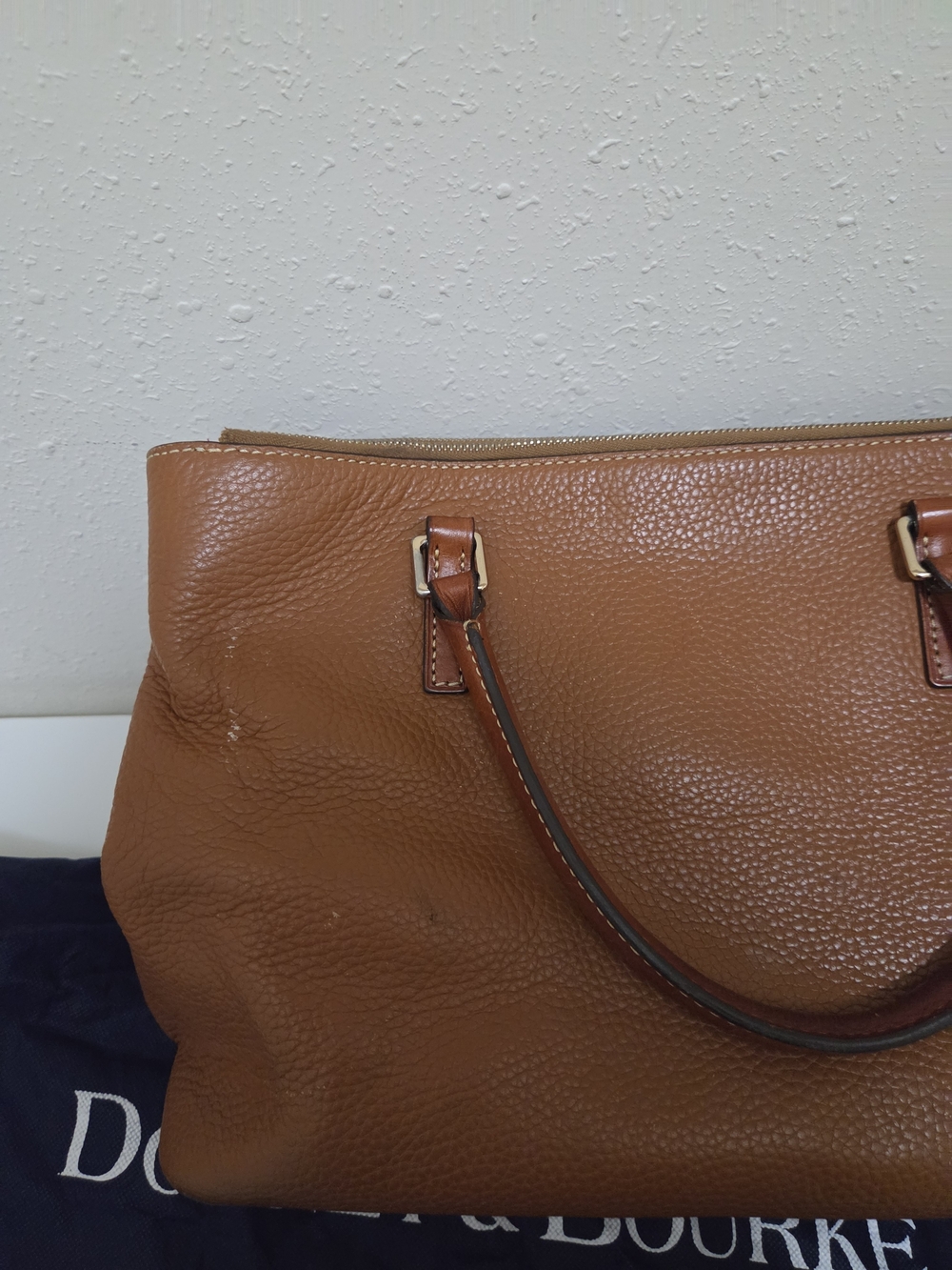 Dooney & Bourke Willa Satchel in Pebble Leather Natural - Picture 4 of 8
